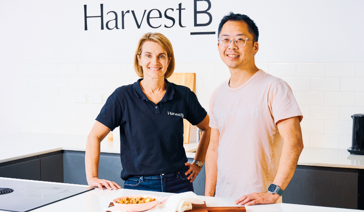 Harvest B Co-Founders Kirsti Riordan and Alfred Lo